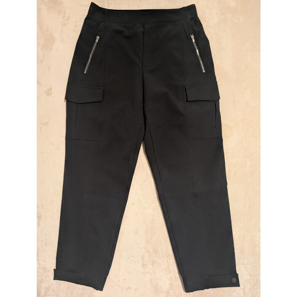 Athleta Headlands Hybrid Cargo II Pants Black 10 Petite Hiking Gorpcore 467187